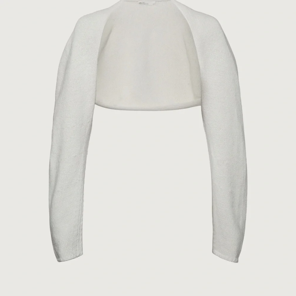 OAK + FORT Cream Women's Shrug - Picture 4 of 5